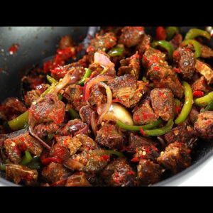 Peppered Goat Meat