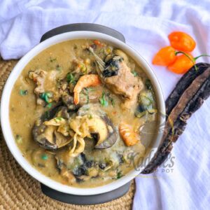 Pot Of White Soup (Nsala)
