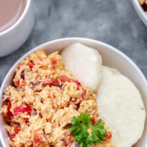 Boiled Yam And Egg Sauce