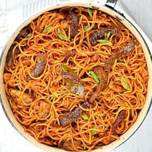 Jollof Spaghetti